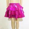 Ropa de Baile para Niños Top Brillante Bronceado Falda de Pastel de Tres Capas Falda Plisada Falda de Baile Ponte Falda de Espectáculo de Fotografía Adulto