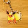 Llavero de Acrílico Dibujos Animados Anime Periférico Pokemon Colgante de Doble Cara Accesorios DIY Colgante para Bolso
