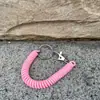 Frete Grátis do Fabricante Corda de Mola Eva Colorida Cordão de Telefone Chaveiro de Mola Plástico de Alta Elasticidade Mola Pingente Corda Anti-Perda