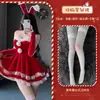 Roupa com tema de Natal: fantasia de coelho de veludo sexy, vestido vermelho justo ao corpo, traje para apresentação de palco, roupa de Natal plus size