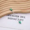 Nova Haste Metálica com Contas DIY Multicor Galvanizada por UV Chaveiro com Haste de Contas Acessórios para Mala Pingente Venda por Atacado
