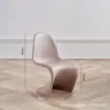 Cadeira de Jantar Infantil em Formato de S com Design de Plástico, Adequada para Uso Doméstico, Banquinho Pequeno de Plástico para Crianças, Cadeira Panton Moderna Minimalista