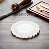 Suministro directo de fábrica de papel de encaje, papel redondo con base de flores, papel absorbente de aceite, papel para hornear, papel absorbente de aceite para alimentos fritos, papel para pizza