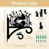 Artesanía Metálica Transfronteriza Ganchos para Colgar Plantas Decorativos para Exteriores Canastas Colgantes Macetas Artículos de Interior Adornos Colgantes