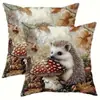 Fronha de gato mais vendida da TEMU para brincar com celular, capa de almofada decorativa para sofá de casa com estampa digital ultra macia