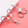 Pinzas pequeñas para pelo de nariz de punta tijeras de belleza ceja belleza maquillaje recortador de pestañas acero inoxidable manual no daña la cavidad nasal lavable
