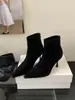 First Encounter Temporada 2026 Nuevo Llegada Botines de Tacón Alto Stiletto Puntiagudos Botas de Nicho para Mujer Botas de Moda Puntiagudas que Aumentan la Altura Temperamento