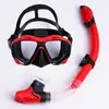 Óculos de Mergulho para Adultos Transfronteiriços, Máscara de Mergulho de Alta Definição para Europa, América e Sudeste Asiático, Conjunto de Máscara de Snorkel com Armação Grande e Vidro Temperado