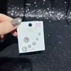 Pendientes de Perla Diseñados con Aguja de Plata S925 Pendientes de Invierno Zirconia Super Brillante Galvanizado Ecológico Yiwu Joyería al por Mayor