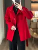 Nuevo Abrigo Estilo Chino Otoño/Invierno 2026 con Cuello Alto Ajustable a la Cintura y Corbata, Abrigo de Lana Doble Cara para Figuras Pequeñas, Adelgazante y Elegante