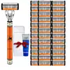 Barbeador Manual Lâmina Multicamada Barbeador Masculino Lâmina de Reposição de Cinco Camadas Seis Camadas Barbeador Feminino de Três Camadas