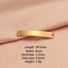Nuevo Brazalete de Acero de Titanio Espejo de Venta Caliente Conector DIY Tira Larga Curva Accesorios de Colgante Multitamaño