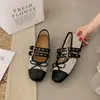 Sapatos Mary Jane de Couro com Fivela Estilo Francês para Mulheres, Coleção Primavera/Verão 2026, Sapatos de Salto Único Quadrados com Tira Dupla de Fivela e Laço Retro para Mulheres