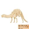 Rompecabezas Estéreo 3D Hecho a Mano DIY Ensamblado de Madera Ensamblado de Madera Dinosaurio Cabaña de Madera Coche