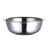 Bacia de Borda Curvada Não Magnética, Bacia Grande para Sopa de Restaurante, Bacia de Salada Multiuso de Aço Inoxidável para Lavar Legumes, Amassar Massa e Bater Ovos