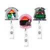 Conjunto de 3 Peças Transfronteiriço Profissional Glitter Acrílico Divertido Porta-Crachá Retrátil Clipe de Identificação
