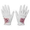 Luvas de Golfe Femininas Feitas de Tecido de Microfibra Nano, Amigáveis à Pele, Confortáveis, Antiderrapantes, Resistentes ao Desgaste, Luvas Protetoras para as Mãos, Luvas para Treino