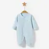 Mono para bebé para primavera, otoño e invierno, capa base cálida de algodón puro para recién nacido, pijama de invierno, conjunto de mameluco unisex, ropa para bebé