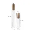 En stock frasco roll-on frasco roll-on tapa dorada frasco para aceites esenciales frasco de trasvase 5ml 10ml frasco para aceites esenciales frasco roll-on frasco de muestra de perfume