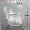 Vaso Desechable de Onza con Pie Alto Plástico Copa para Fiesta de Cóctel Copa de Champaña de Pie de Un Solo Uso Copa para Licor de Pie Alto Copa de Vino