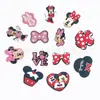 Venda Quente Transfronteiriça Série Mickey Minnie Sapatos com Furos Flor Croc Sapatos de Jardim Acessórios PVC Gotejante Borracha Macia Acessórios DIY