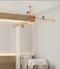 Hierro forjado en forma de L para tienda de ropa, probador, perchero, sala de estar, dormitorio, cama de belleza, partición, tela de cortina, soporte para barra de cortina
