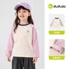 Novedades Conjunto de 2 Piezas 10% de descuento Manga Larga Ropa para Niñas Dudu Otoño e Invierno Sudadera para Niñas Top Infantil