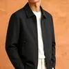 Moda Otoño 2026 Tendencias Casual Solapa Nuevo Estilo Chaqueta Abrigo para Hombre Color Sólido Versátil Estilo Old Money Chaqueta Camisa