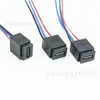 Conector fêmea à prova d'água TYPE-C-009 com fio, cabo terminal tipo cartão 2P, porta C para carregamento e transmissão de dados de equipamentos externos