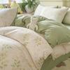 Classe um Quatro Estações Camada Dupla Quatro Peças Jacquard Xiaozhu Três Peças Dormitório Estudantil Ins Roupa de Cama Floral Fresca