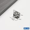 Aço inoxidável engrossado código de ângulo de 90 graus suporte fixo de ângulo reto conector de móveis placa laminar placa plana fixador de ferro angular