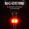 Luz Trasera para Bicicleta, Luz de Advertencia Nocturna Multifuncional Impermeable de Alto Brillo, Equipo Magnético Portátil para Ciclismo de Montaña y Carretera