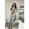 Irmã real francesa estilo polo gola cintura renda-up vestido design mangas workwear saia doce e chique