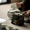 Bolsa de Almacenamiento para Juego de Té Hecho a Mano de Tela Bolsa Portátil para Ceremonia de Té al Aire Libre Estilo Chino Bolsa de Mano para Juego de Té de Viaje Bolsa de Almacenamiento