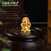 Novo produto transfronteiriço: Divindade de cabeça de elefante dourado do Sudeste Asiático, estátua de Buda tailandesa, ornamento de Ganesha indiano, acessório, figura em miniatura
