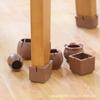 Funda de fieltro de silicona para pies de mesa y silla, antideslizante, resistente al desgaste, silenciosa, antiarañazos, para patas de taburete, alfombrilla para pies de silla y muebles