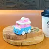 Chaveiro de Mini Carro Transfronteiriço Divertido Pingente de Mochila Anti-Estresse Chaveiro Brinquedo Carro Presente Atacado