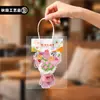 Regalo para el Día del Maestro: Llavero colgante para bolso de ramo simulado hecho a mano, regalo creativo para el Día del Maestro al por mayor