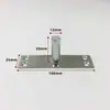 Mola de piso de porta de vidro, extensão do eixo superior, peça de hardware, acessórios de fixação de eixo fixo simples de aço inoxidável