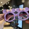 Óculos de Sol Cartoon Fofos com Laço para Crianças, Proteção Solar, Modernos, para Meninas, Adoráveis, Grandes