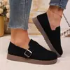 Outono de 2025 Novo Plano Casual Versátil Leve Confortável Fivela Retro Moda Comércio Exterior Birkenstock Sapatos Femininos Atacado
