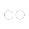 Arete Redondo Simple Estilo Europeo y Americano Aguja Plateada Moda Nicho Versátil Pieza Elegante Aretes de Anillo Lujo Ligero Accesorios de Oreja de Alta Gama para Mujeres