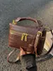 Nova Bolsa Caixinha com Padrão de Crocodilo Outono/Inverno 2025, Bolsa Quadrada Pequena para o Dia a Dia, Bolsa de Ombro Único Transversal, Bolsa Mini Feminina