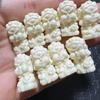 Marfil Amarillo Fruta Dios de la Riqueza DIY Wen Jugar Cuentas de Buda Accesorios de Joyería Accesorios Cuenta Pulsera Tejida Hecha a Mano Pulsera