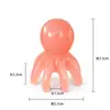 Peine de masaje de pulpo masajeador de meridianos para la cabeza peine para terapia de acupuntos del cuero cabelludo pulpo portátil de dientes anchos grandes peine raspador