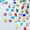 4*6mm Fondo Plano Colorido Flecha Diamante de Cristal Forma Especial Joyas para Uñas Accesorios Diamante para Uñas Portátil Material al por Mayor
