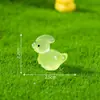 Nuevo producto transfronterizo: Figuras de Tyrannosaurus Rex y Triceratops que brillan en la oscuridad, lindos adornos decorativos DIY, accesorios colgantes, decoraciones para paisajes en miniatura