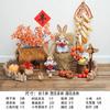 Decoración de Ventana de Exhibición de Paisaje Tema de Cosecha Maíz Caqui Calabaza Ajo Cadena Colgante Otoño Cosecha Jardín de Infancia Creación de Anillos