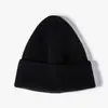 Sombrero tejido de hilo grueso para circunferencia de cabeza grande, para mujer, otoño e invierno, combina con todo, sombrero pequeño con etiqueta de tela para la cara, sombrero de lana coreano, para hombre y mujer, personalizado