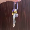 Nuevo Colgante de Hortensia con Diseño de Tejido de Borla Hecho a Mano para Bolsos, Accesorio Delicado